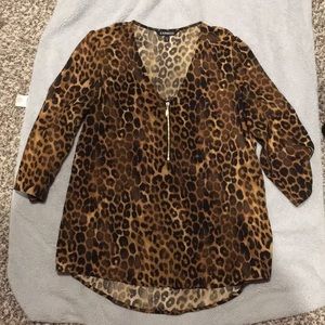 Express animal print top